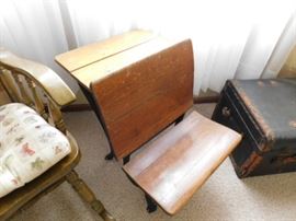 Antique school desk