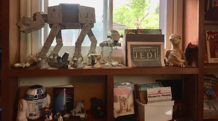 Star Wars and ET memorabilia