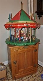 Working hand-made carousel - see it work by following the link in the details above!