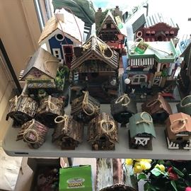 Large Collection of Bird Houses