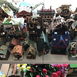 Large Collection of Bird Houses