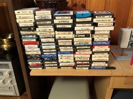 Dozens Of 8 Track Tapes