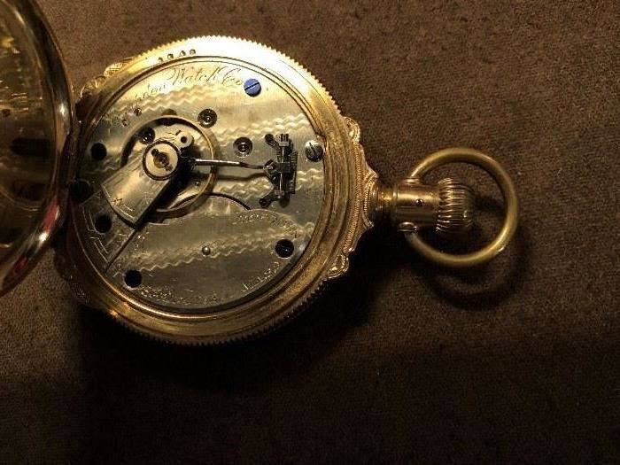 1881 Hampden Boxed Hinge Pocket Watch