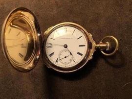 1881 Hampden Boxed Hinge Pocket Watch