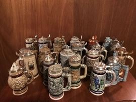 Collection of Beer Steins