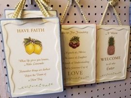 Ceramic wall plaques