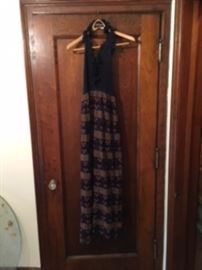 Vintage 70s halter dress (maxi) Head to the ATTIC for CLOTHING! 