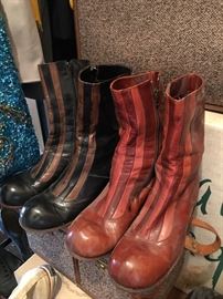 70’s STACKS! Stack heeled men’s shoes and ANKLE BOOTS! 1970’s Cyril Pinder (CERTIFICATE OF AUTHENTICITY AVAILABLE ON ALL ITEMS) 