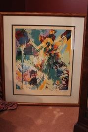 Leroy Neiman entitled "X-Rated" signed Serigraph with certificate on the back. 