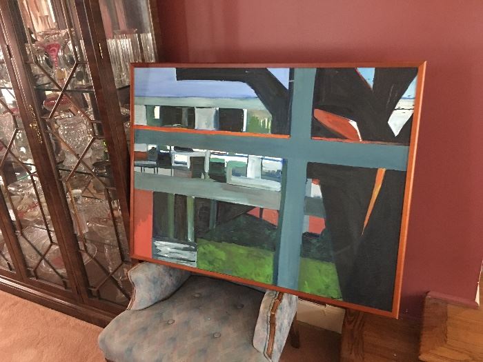 Mid Century Modern style Painting by Barbara Pinder! 