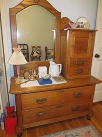 Antique hatbox dresser