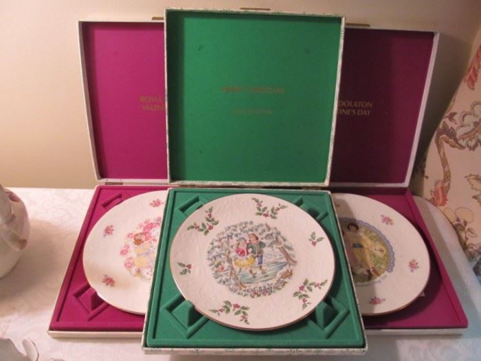 Royal Doulton Christmas and other holiday plates