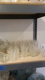 Prescut Clear by Anchor Hocking including tumblers, juice glasses, coasters, & toothpick holder