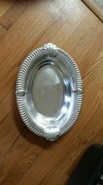 Silverplate deep platter 