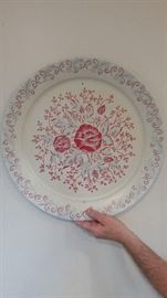 Large metal serving tray. 