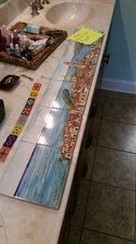 Italian mural ceramic tiles