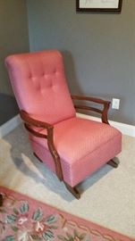 Vintage upholstered rocker