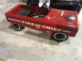 AMF Fire Chief Pedal Car: Final Price - $ 195
