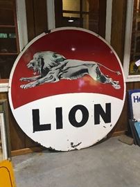 6 ft Lion Gasonline Sign: Final Price $6000