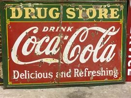 Coca Cola Metal Sign: Final Price $ 3995