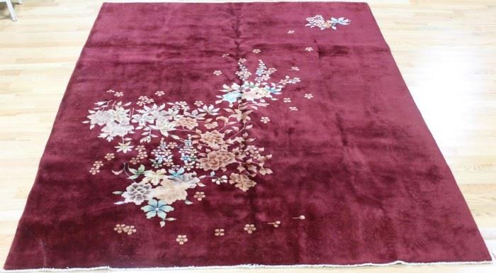 Art Deco Finely Hand Woven Chinese Carpet