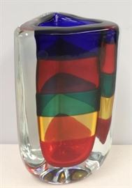 BIACONI Fulvio Signed Art Glass Vase