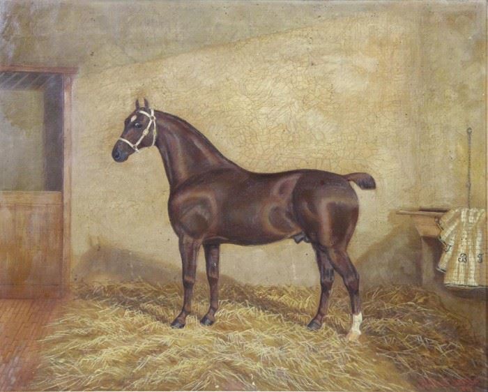 CLARK Albert Son Oil on Canvas Bainton Rufus