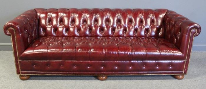 Fine Quality Leather Chesterfield Sofa