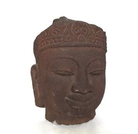 Khmer Stone Head of Avalokiteshvara