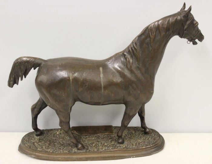 LENORDEZ P Signed Bronze Sculpture of a Horse
