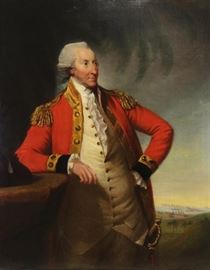 MARTIN David Oil on Canvas Portrait of General