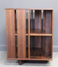 MIDCENTURY Rosewood Revolving Bookcase