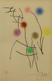 MIRO Joan Color Etching and Aquatint From La