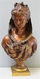 MOREAU Mathuren Bronze Bust