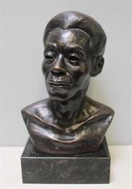 PIERETTE Signed and Dated Bronze Bust