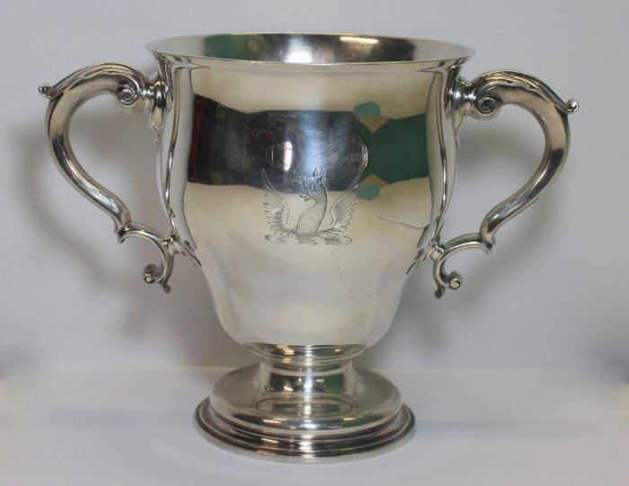 SILVER th Century English Silver Loving Cup