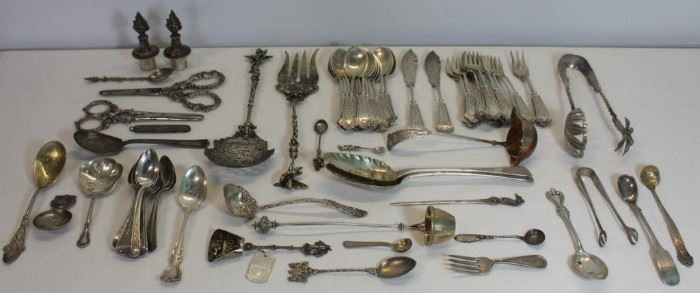 STERLING Assorted Silver Flatware Grouping