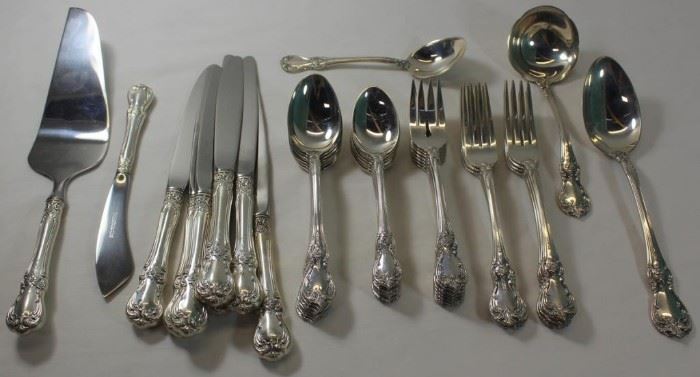 STERLING Towle Old Master Flatware Service for 