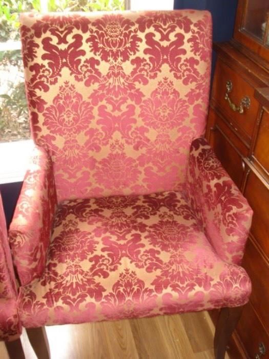Pair upholstered  chairs
