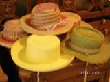 A sampling of hats from the master bedroom