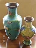 Cloisonne vases