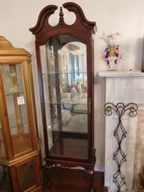 plate holders,queen  ann  china  cabinet