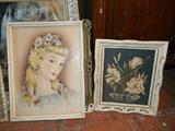 Vintage airbrush prints by Bernard (left) and Turner (right).