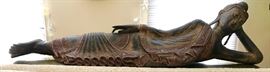 Reclining Buddha 15 h x 63 L x 14 d