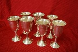 Sterling goblets, very nice