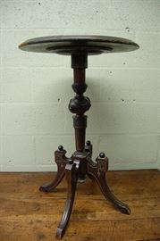 Unusual victorian black walnut fern stand