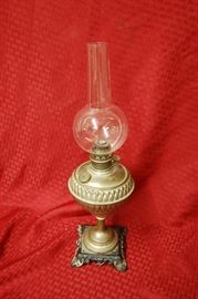 Unusual French oil lamp