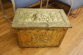 Antique Brass Fire Box