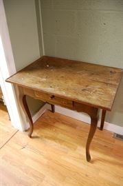 Antique French Primitive Table, Country