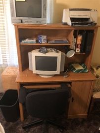 Vintage computer and computer stand